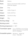 Kup Adapter Baseus Lite Series USB-C - RJ45 1000Mbps czarny - BSU3463BLK - {ean13} - Sklep Home Screen