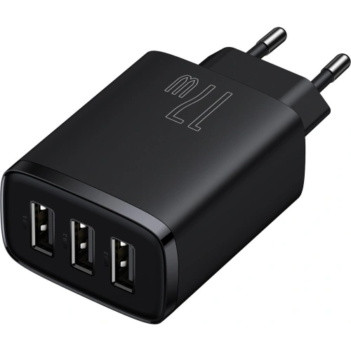 Kup Netzladegerät Baseus Compact 3x USB-A 17W schwarz - BSU3467BLK - {ean13} - Sklep Home Screen
