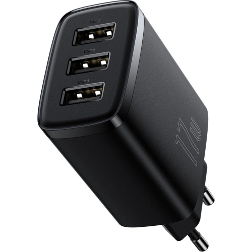 Kup Netzladegerät Baseus Compact 3x USB-A 17W schwarz - BSU3467BLK - {ean13} - Sklep Home Screen