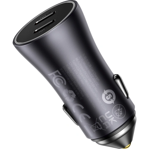 Kup Auto nabíječka Baseus Golden Contactor Pro 2x USB-C 40W šedá - BSU3469GRY - {ean13} - Sklep Home Screen