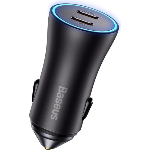Kup Autoladegerät Baseus Golden Contactor Pro 2x USB-C 40W grau - BSU3469GRY - {ean13} - Sklep Home Screen