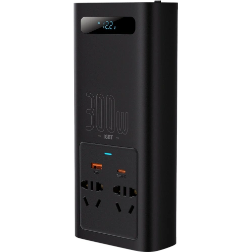 Kup Invertor auto Baseus IGBT 300W 220V (priza CN/EU) negru - BSU3470BLK - {ean13} - Sklep Home Screen
