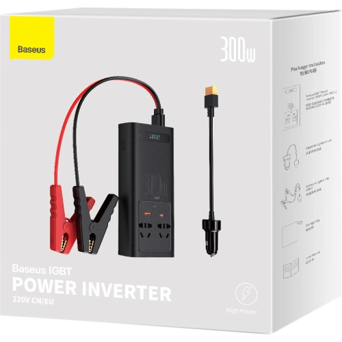 Kup Autós inverter Baseus IGBT 300W 220V (CN/EU csatlakozó) fekete - BSU3470BLK - {ean13} - Sklep Home Screen