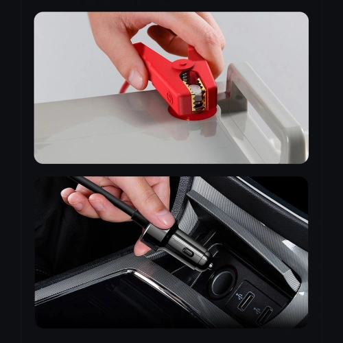 Buy Baseus IGBT Car Inverter Inverter 300W 220V (CN / EU Plug) Black - BSU3470BLK - {ean13} - Home Screen Store Europe