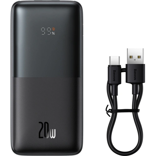 Kup Powerbank Baseus Bipow Pro 10000mAh 20W 2x USB-A + USB-C + cablu USB-C 3A 0.3m negru - BSU3472BLK - {ean13} - Sklep Home Screen