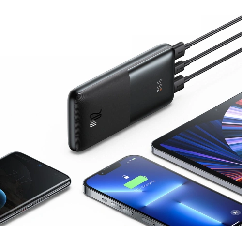 Kup Powerbank Baseus Bipow Pro 10000mAh 20W 2x USB-A + USB-C + cablu USB-C 3A 0.3m negru - BSU3472BLK - {ean13} - Sklep Home Screen