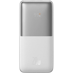 Powerbank Baseus Bipow Pro 10000mAh 20W 2x USB-A + USB-C + kabel USB-C 3A 0.3m biały