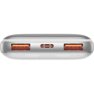 Powerbank Baseus Bipow Pro 10000mAh 20W 2x USB-A + USB-C + kabel USB-C 3A 0.3m biały