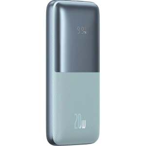 Powerbank Baseus Bipow Pro 10000mAh 20W 2x USB-A + USB-C + kabel USB-C 3A 0.3m niebieski