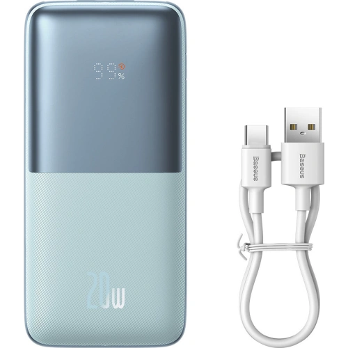 Kup Powerbank Baseus Bipow Pro 10000mAh 20W 2x USB-A + USB-C + kabel USB-C 3A 0.3m modrý - BSU3474BLU - {ean13} - Sklep Home Screen