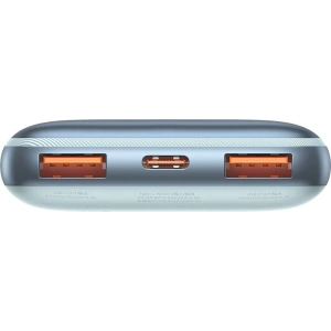 Powerbank Baseus Bipow Pro 10000mAh 20W 2x USB-A + USB-C + kabel USB-C 3A 0.3m niebieski