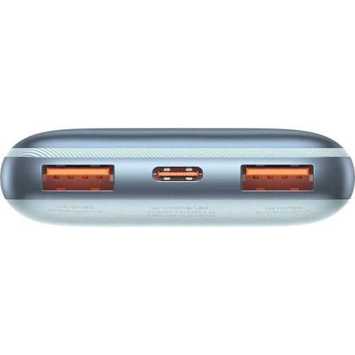 Kup Powerbank Baseus Bipow Pro 10000mAh 20W 2x USB-A + USB-C + kabel USB-C 3A 0.3m modrý - BSU3474BLU - {ean13} - Sklep Home Screen