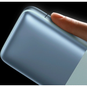 Powerbank Baseus Bipow Pro 10000mAh 20W 2x USB-A + USB-C + kabel USB-C 3A 0.3m niebieski