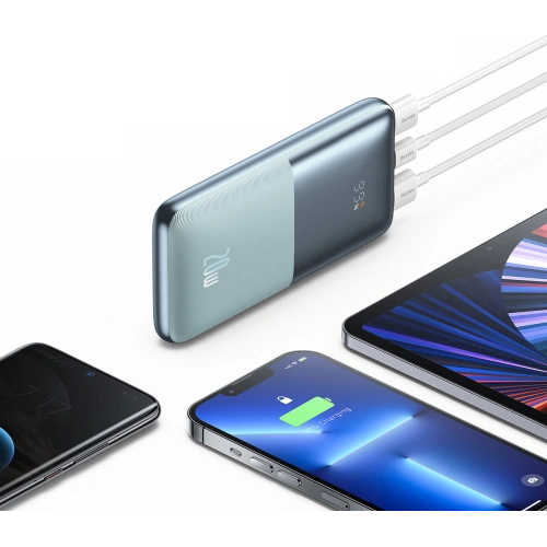 Kup Powerbank Baseus Bipow Pro 10000mAh 20W 2x USB-A + USB-C + kabel USB-C 3A 0.3m modrý - BSU3474BLU - {ean13} - Sklep Home Screen
