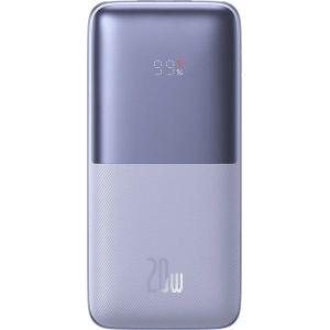 Powerbank Baseus Bipow Pro 10000mAh 20W 2x USB-A + USB-C + kabel USB-C 3A 0.3m fioletowy