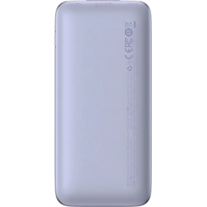 Powerbank Baseus Bipow Pro 10000mAh 20W 2x USB-A + USB-C + kabel USB-C 3A 0.3m fioletowy