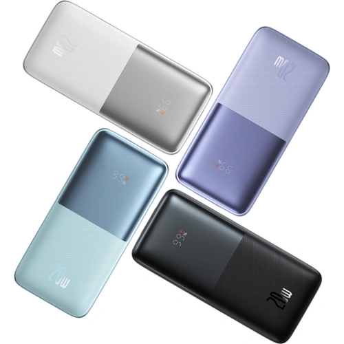 Kup Powerbank Baseus Bipow Pro 10000mAh 20W 2x USB-A + USB-C + kabel USB-C 3A 0.3m fialový - BSU3475PRP - {ean13} - Sklep Home Screen