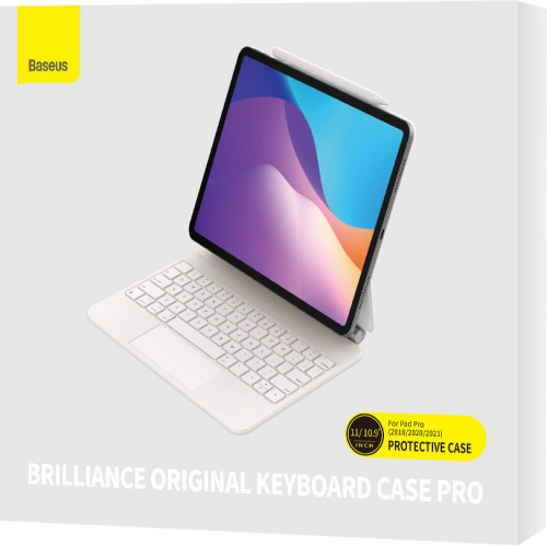 Buy Baseus Brilliance keyboard case Apple iPad Air 10.9 (4, 5 gen)/iPad Pro 11 (1, 2, 3 gen) white - BSU3479WHT - {ean13} - Home Screen Store Europe