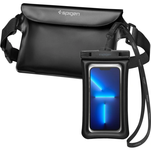 Buy Spigen A621 Universal Waterproof Case & Waist Bag Black - SPN2279BLK - {ean13} - Home Screen Store Europe