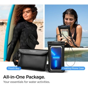 Buy Spigen A621 Universal Waterproof Case & Waist Bag Black - SPN2279BLK - {ean13} - Home Screen Store Europe