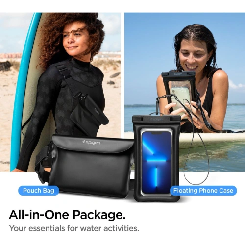 Kup Etui + saszetka wodoszczelna Spigen A621 Universal Waterproof Case & Waist Bag Black - SPN2279BLK - {ean13} - Sklep Home Screen
