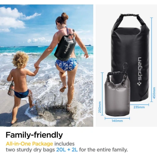 Kup Wasserdichte Taschen Spigen A630 Universal Waterproof Bag Schwarz - SPN2280BLK - {ean13} - Sklep Home Screen