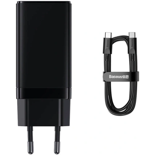 Kup Încărcătorul de rețea Baseus GaN3 Pro 2xUSB-C + USB-A 65W (negru) - BSU3480BLK - {ean13} - Sklep Home Screen