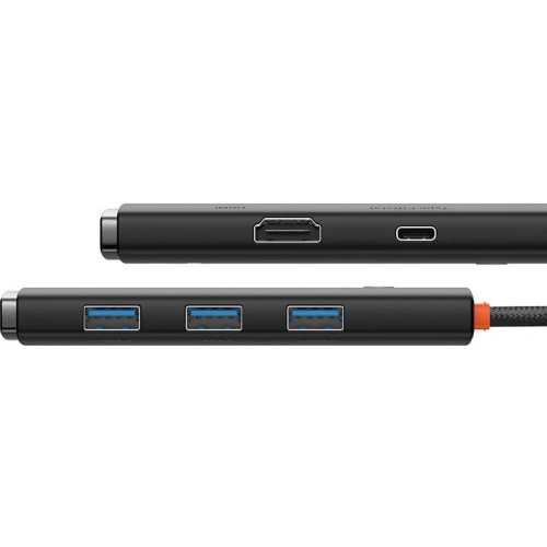 Buy Baseus Lite Series Hub 5in1 USB-C do 3x USB 3.0 + USB-C + HDMI (black) - BSU3481BLK - {ean13} - Home Screen Store Europe