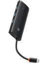Kup Hub 5w1 Baseus Lite Series USB-C - 3x USB 3.0 + USB-C + HDMI (negru) - BSU3481BLK - {ean13} - Sklep Home Screen