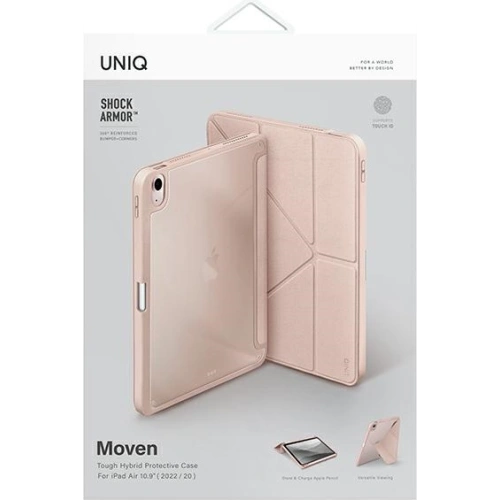 Kup Etui UNIQ Moven Apple iPad Air 10.9 2020/2022 (4. a 5. generace) / iPad Air 11 2024 (6. generace) Antimicrobial růžový/blush pink - UNIQ648PNK - {ean13} - Sklep Home Screen