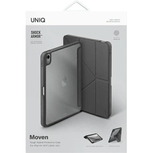Kup Etui UNIQ Moven Apple iPad Air 10.9 2020/2022 (4. i 5. generacji) / iPad Air 11 2024 (6. generacji) Antimicrobial szary/charcoal grey - UNIQ649GRY - {ean13} - Sklep Home Screen