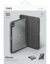Kup Etui UNIQ Moven Apple iPad Air 10.9 2020/2022 (4. i 5. generacji) / iPad Air 11 2024 (6. generacji) Antimicrobial szary/charcoal grey - UNIQ649GRY - {ean13} - Sklep Home Screen