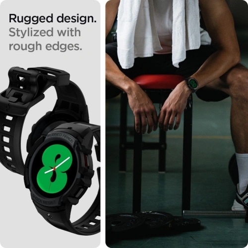Kup Pasek Spigen Rugged Armor Pro Samsung Galaxy Watch 4 44mm Charcoal Gray - SPN2283GRY - {ean13} - Sklep Home Screen