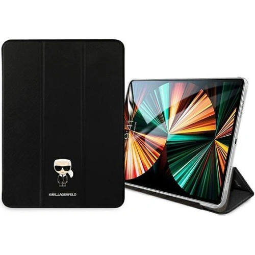 Kup Etui Karl Lagerfeld KLFC12OKMK Apple iPad Pro 12.9 2021 (5. generacji) Book Cover czarny/black Saffiano Karl Iconic - KLD976BLK - {ean13} - Sklep Home Screen