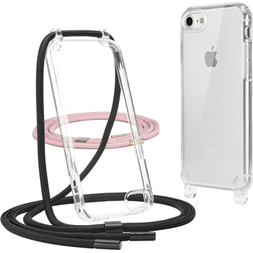 Kup Etui Tech-Protect Flexair Chain Apple iPhone SE 2022/SE 2020/8/7 Negru & Roz - THP1207BLKPNK - {ean13} - Sklep Home Screen