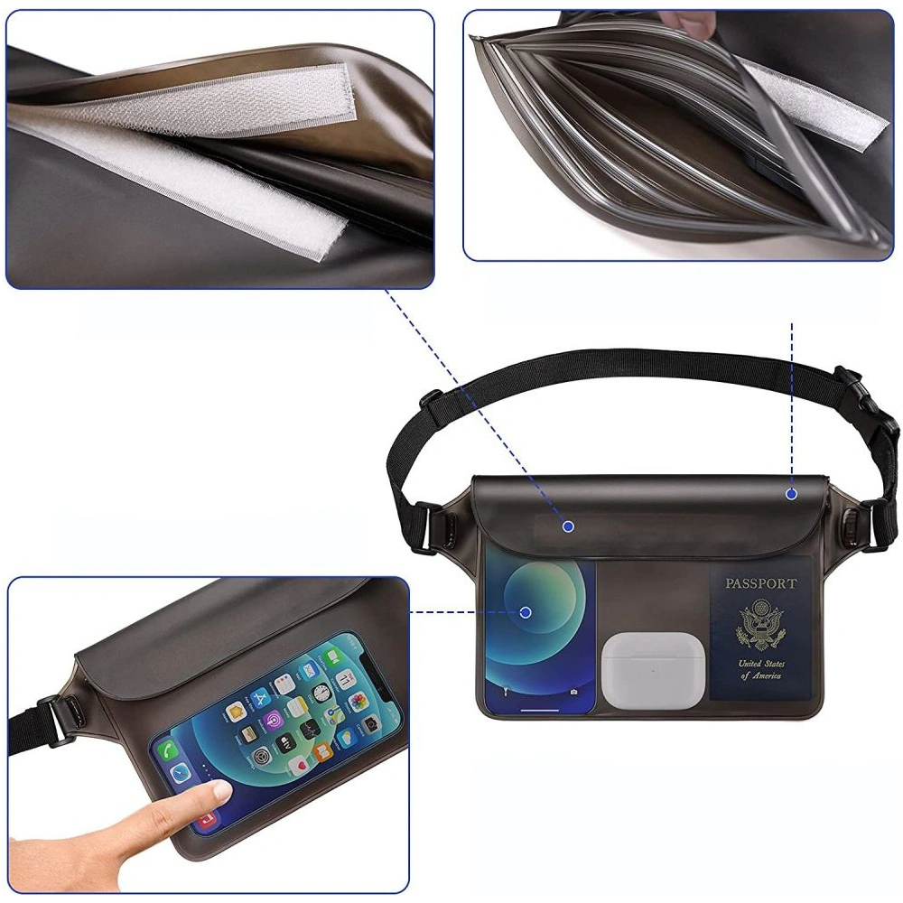 Saszetka wodoszczelna Tech-Protect Universal Waterproof Pouch Grey/Clear