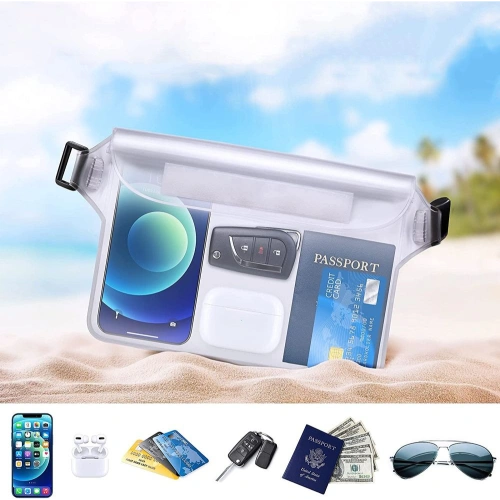 Buy Tech-Protect Universal Waterproof Pouch Grey/Clear - THP1208GRYCL - {ean13} - Home Screen Store Europe