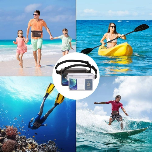 Kup Saszetka wodoszczelna Tech-Protect Universal Waterproof Pouch Grey/Clear - THP1208GRYCL - {ean13} - Sklep Home Screen