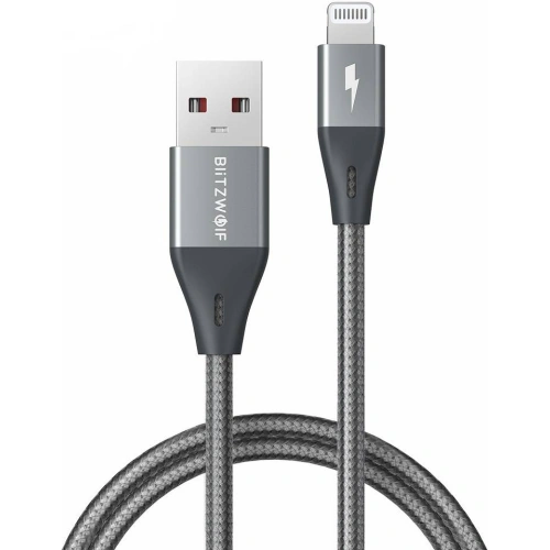 Kup Kabel Lightning BlitzWolf BW-MF9 Pro, MFI, 2.4A, 0.9m (czarny) - BLZ485BLK - {ean13} - Sklep Home Screen