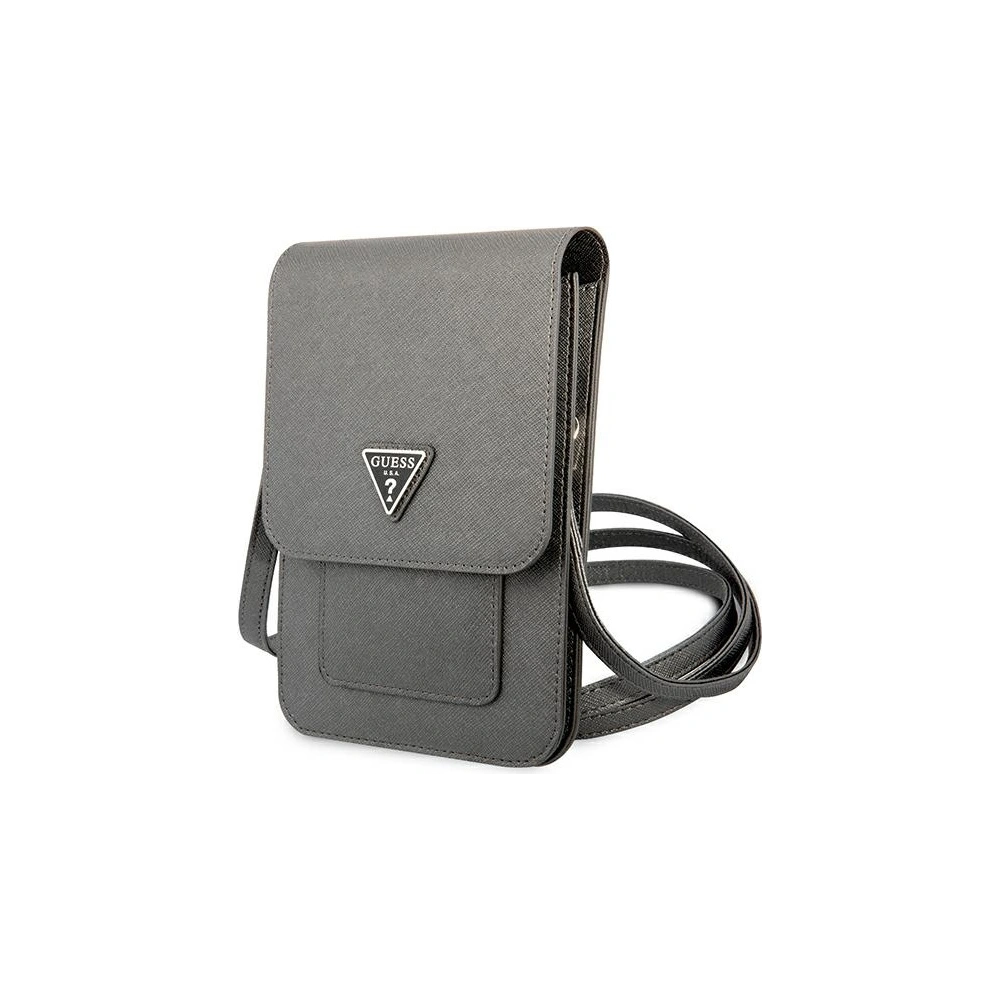 Torebka Guess GUWBSATMGR szary/grey Saffiano Triangle