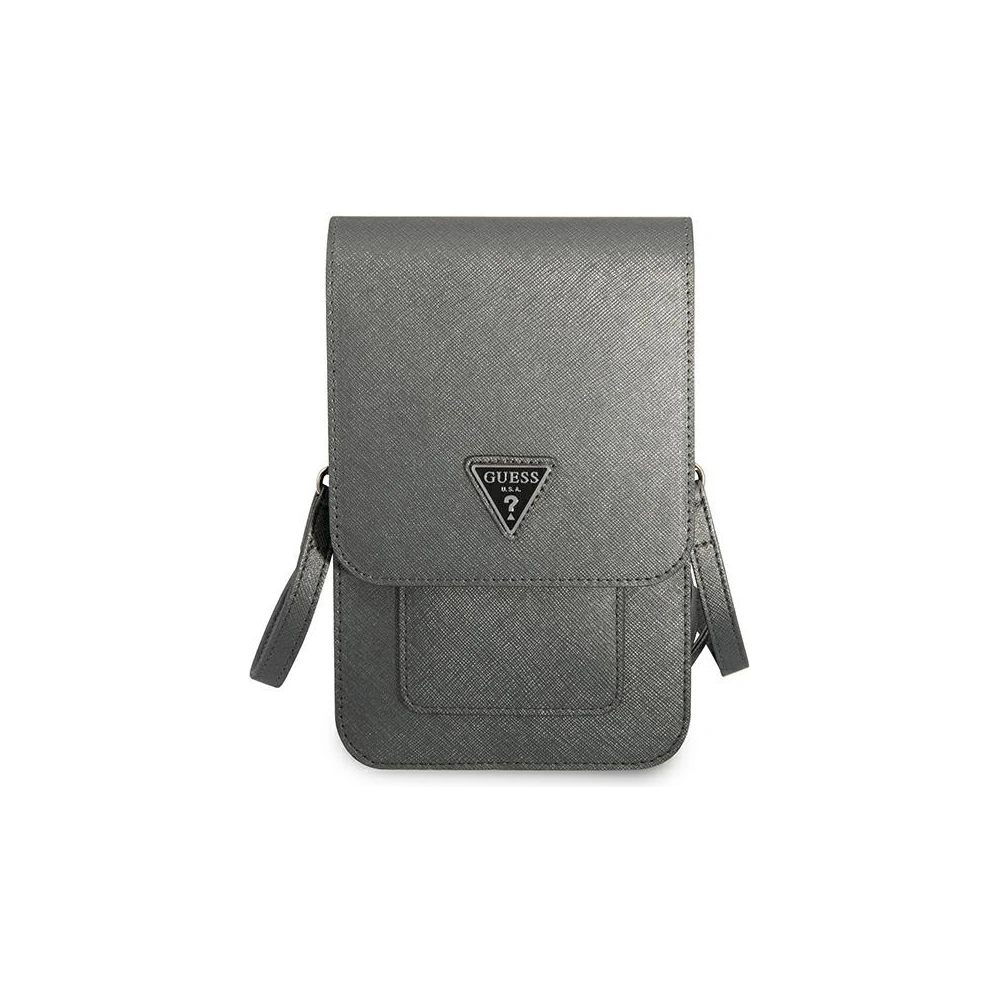 Torebka Guess GUWBSATMGR szary/grey Saffiano Triangle