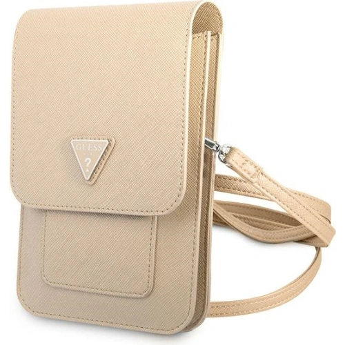 Kup Torebka Guess GUWBSATMLG béžová/beige Saffiano Triangle - GUE1860BEI - {ean13} - Sklep Home Screen