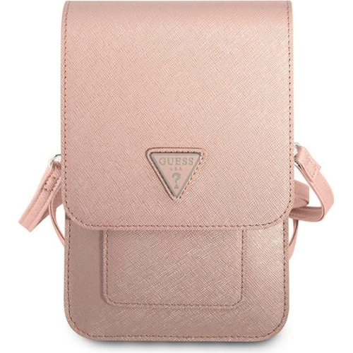 Kup Torebka Guess GUWBSATMPI różowy/pink Saffiano Triangle - GUE1861PNK - {ean13} - Sklep Home Screen