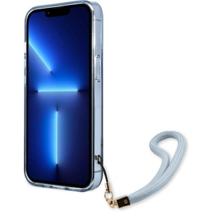 Etui Guess GUHCP13LHTSGSB Apple iPhone 13 Pro niebieski/blue hardcase Translucent Stap