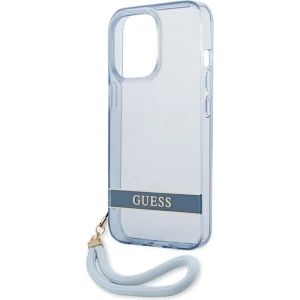 Etui Guess GUHCP13LHTSGSB Apple iPhone 13 Pro niebieski/blue hardcase Translucent Stap