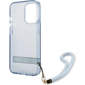 Etui Guess GUHCP13LHTSGSB Apple iPhone 13 Pro niebieski/blue hardcase Translucent Stap
