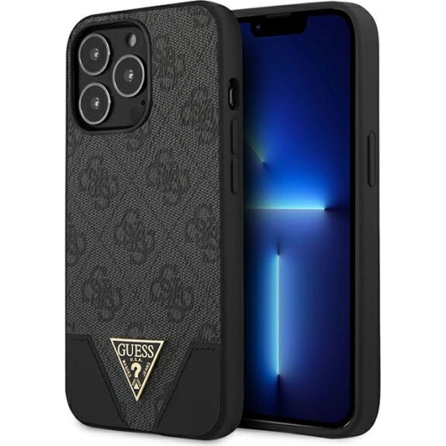Kup Hülle Guess GUHCP13LPU4GHBK Apple iPhone 13 Pro grau/grey Hardcase 4G Triangle Collection - GUE1865GRY - {ean13} - Sklep Home Screen