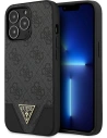 Etui Guess GUHCP13LPU4GHBK Apple iPhone 13 Pro šedý/grey hardcase 4G Triangle Collection