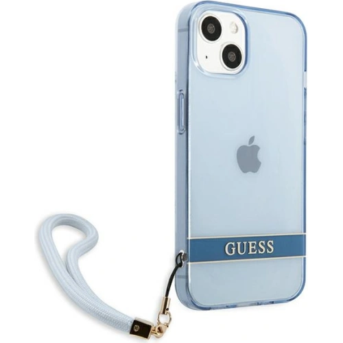 Kup Etui Guess GUHCP13MHTSGSB Apple iPhone 13 niebieski/blue hardcase Translucent Stap - GUE1866BLU - {ean13} - Sklep Home Screen
