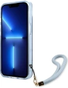 Kup Hülle Guess GUHCP13MHTSGSB Apple iPhone 13 blau/blue Hartschale Translucent Stap - GUE1866BLU - {ean13} - Sklep Home Screen